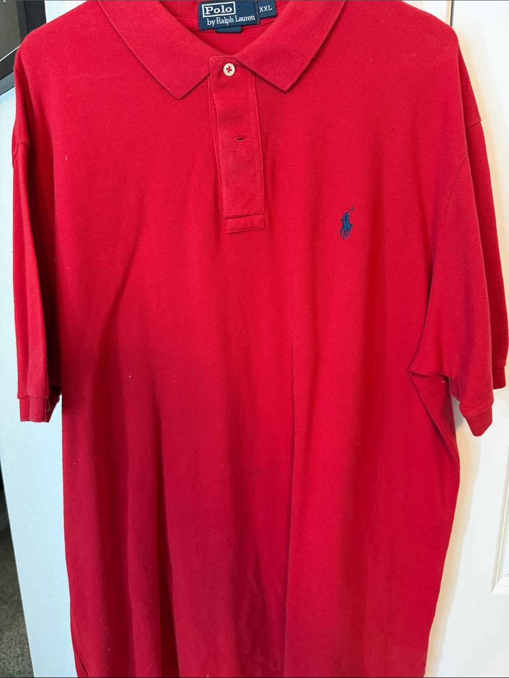Polo by Ralph Lauren Red Short-Sleeve Classic Polo with Blue Pony